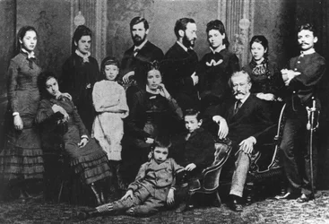 La familia Freud, c.1876